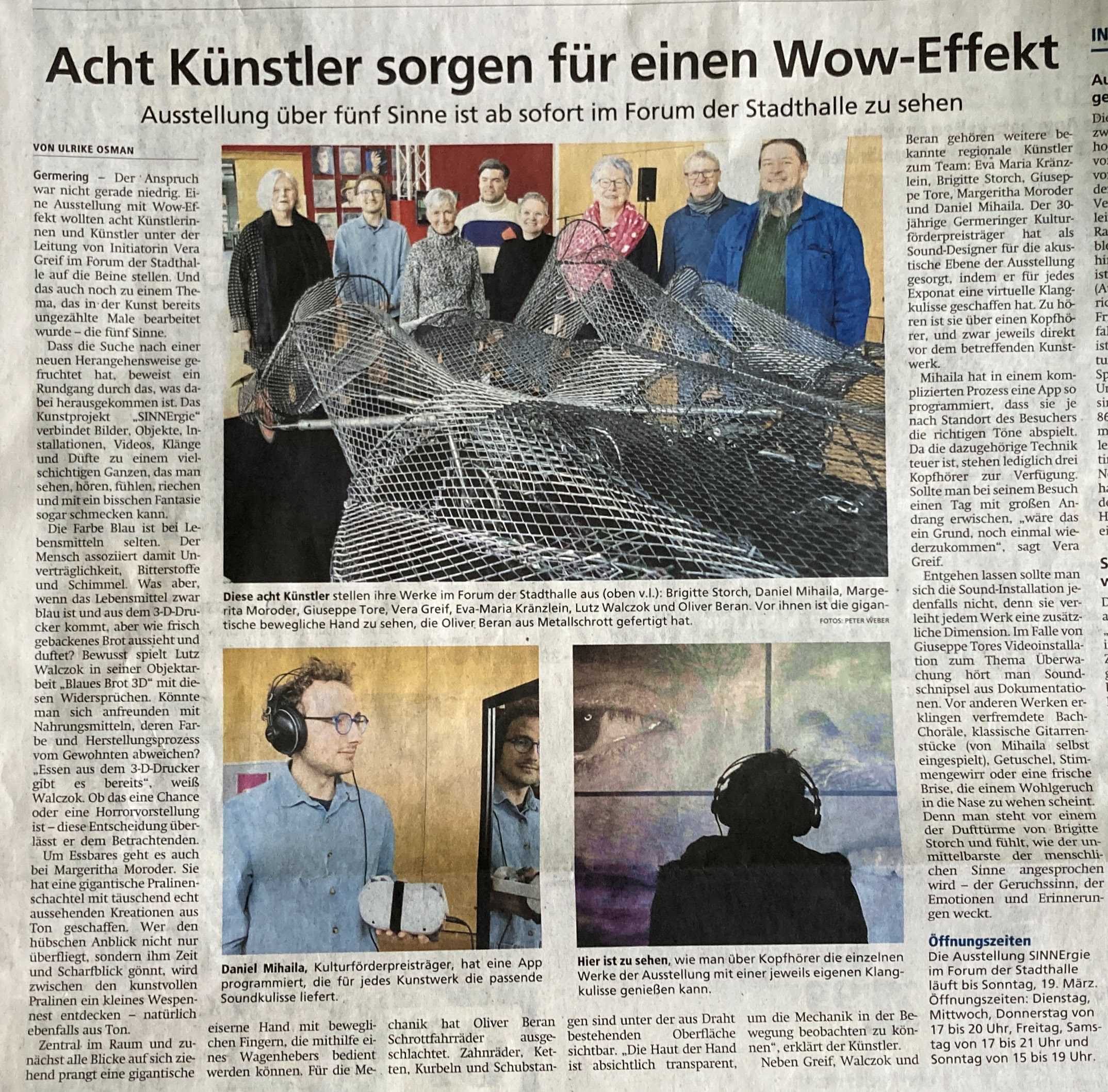 SINNErgie Pressebericht Münchner Merkur
